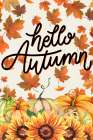 Hello Autumn Pumpkins Art Print