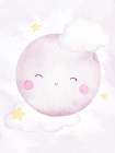 Little Star And Moon Art Print