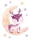 Woodland Moon 1 Art Print