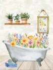 Wildflower Bath 1 Art Print