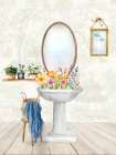 Wildflower Bath 2 Art Print