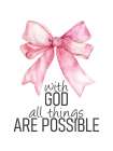 With God Bow Art Print