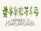 Happiness Is Homemade Art Deco Print