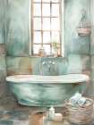 Seagreen Bath 1 Bathroom Art Print