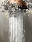 Black And Gold Shower Art Print