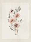 Muted Floral 1 Art Print