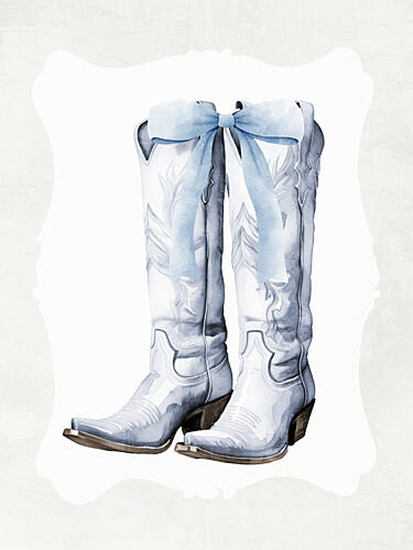 Howdy Blues 2 Fashion Print