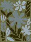 Blue And Green Botanical 2 Art Deco Print