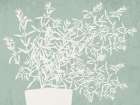 House Plant Mint Modern Print