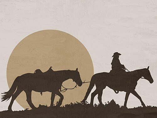 Sunset Ride 1 Art Print