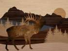 Moose Call Art Deco Print