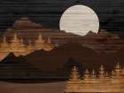 Mountain Night Minimalist Print