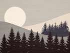 Moon Rising Modern Print