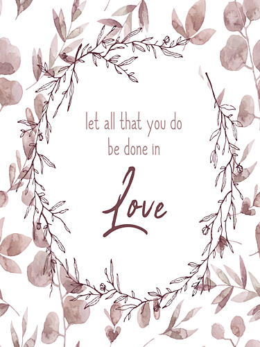Be Done in Love Aquarelle reproduction