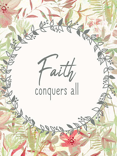 Faith Conquers 1 Aquarelle reproduction