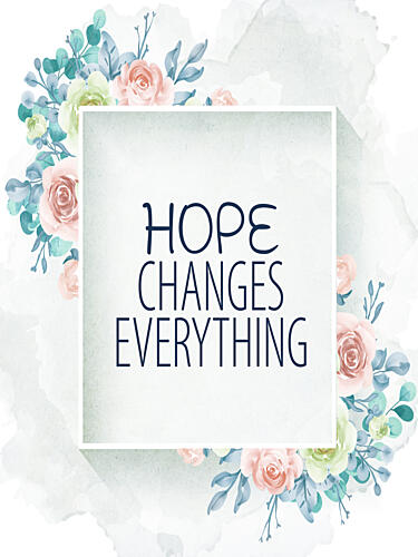 Hope Bloom Aquarelle reproduction