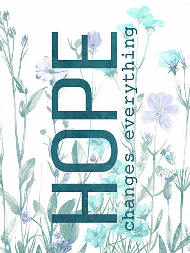 Hope Faith 1 Aquarelle reproduction