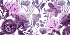Floral Purple Panel Art Print