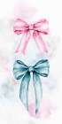 Pink And Blue Art Print