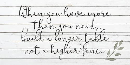 More Than You Need Inspirational Print