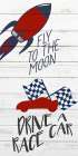 Fly to the Moon Art Print