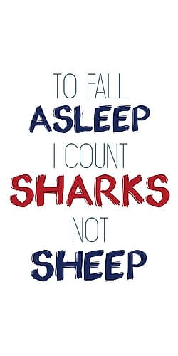 Count Sharks Art Print