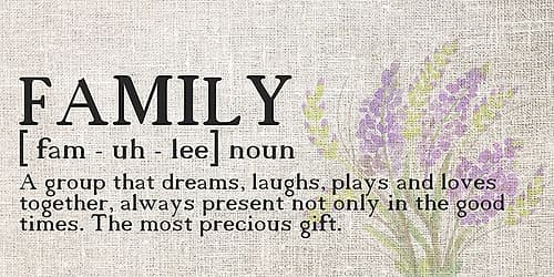 Family Noun Art Print