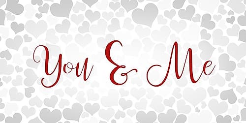 You and Me Decorative Print