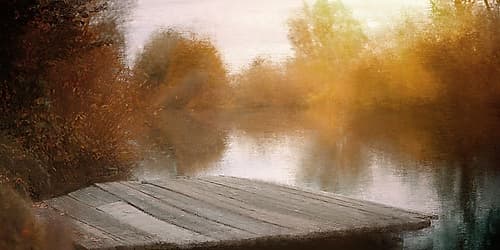 Lake View Landscape Print