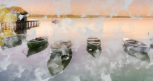 Lake Day Coastal Print