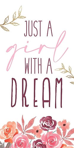 Just a Girl 1 Signs Print