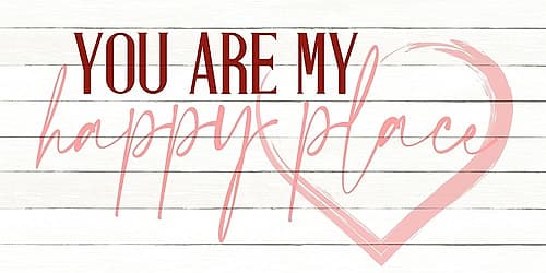 Happy Place Signs Print