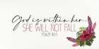 She Will Not Fall Art Print