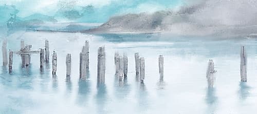 Broken Pier Coastal Print