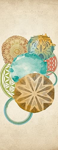 Circled 1 Decorative Print