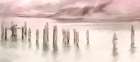 Broken Pier Sunset Art Print