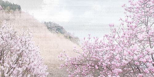Hillside Pink Art Print