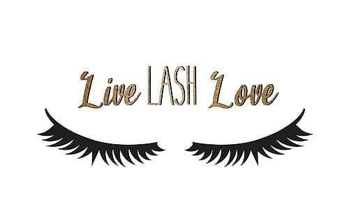 Live Lash Love Fashion Print