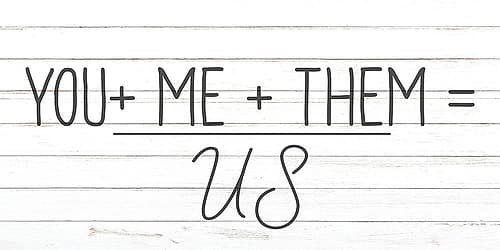 You Me Them Art Print