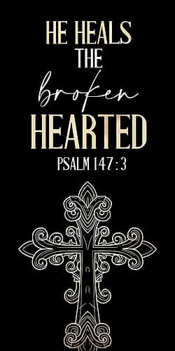 He Heals Inspirational Print