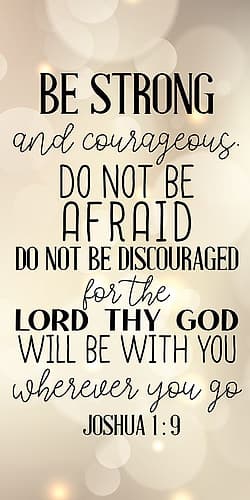Be Strong Inspirational Print