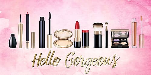 Hello Gorgeous Makeup V2 Fashion Print