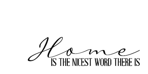 Home Is Word Art Print