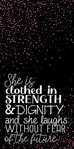 Strength Rose 1 Inspirational Print