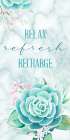 Relax Recharge 1 V2 Bathroom Art Print