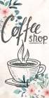 Coffee Floral 1 Kitchen Print