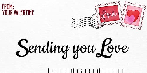 Sending You Love Inspirational Print