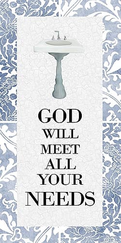 God Will Meet All 1 Religious Print