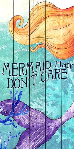Mermaid Hair Dont Care Art Print
