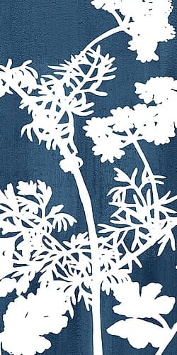 Botanical Panel Blues 2 Nature Print